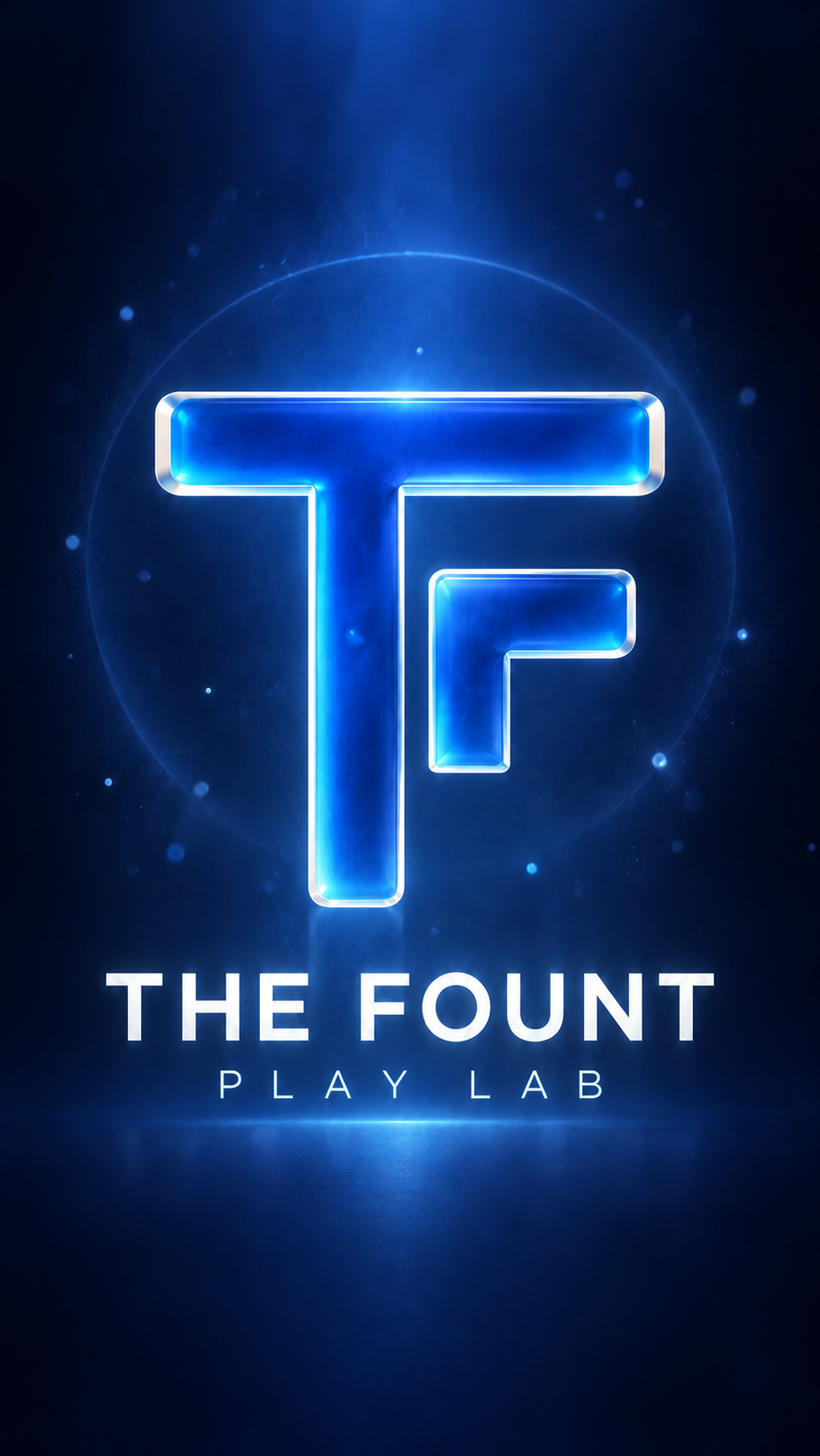 THE FOUNT PLAY LAB — TF 블루 글라스 로고
